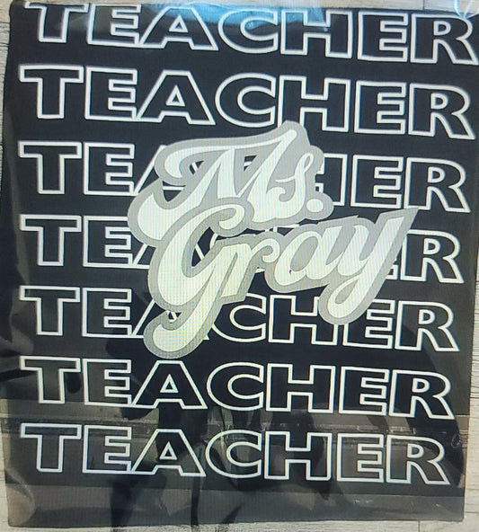 Personalized Teacher Tee