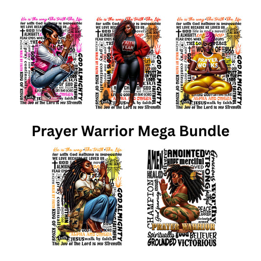 Prayer Warrior Mega Bundle w/MRR (Canva Pro)