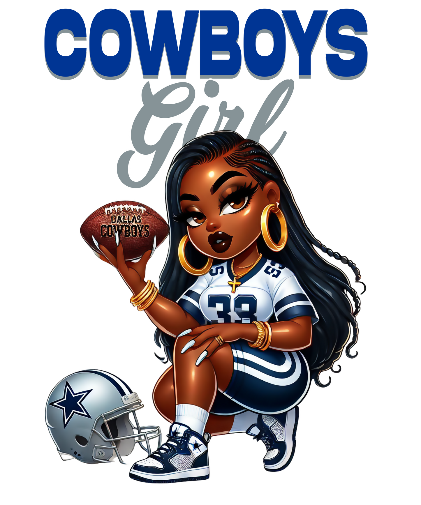 Cowboys Girl PNG (non editable)