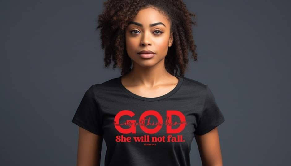 God is within her short sleeve tee