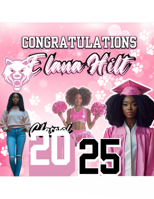 Editable Canva Graduation Banner