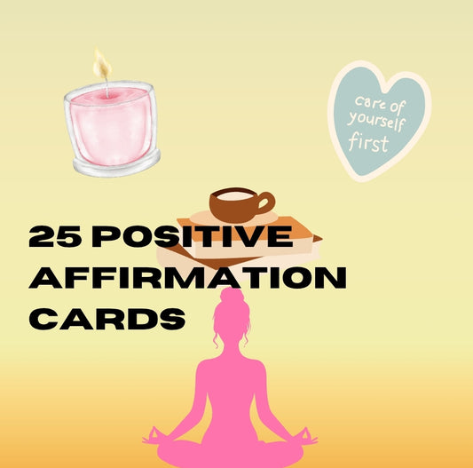 25 Positive Affirmation Cards-Canva Pro