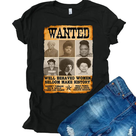 wanted poster short sleeve tee