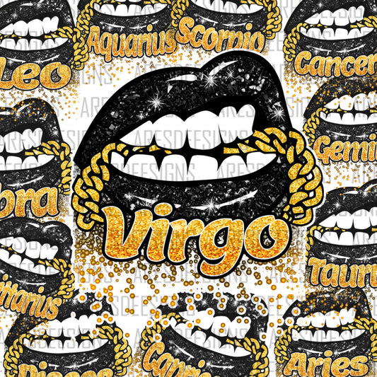 Zodiac Lips Canva Pro PNG Bundle (non-editable)